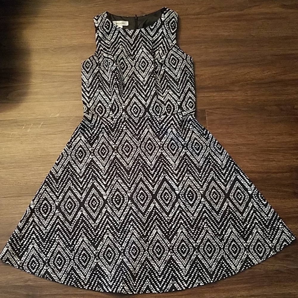 Black and white dress barn dress